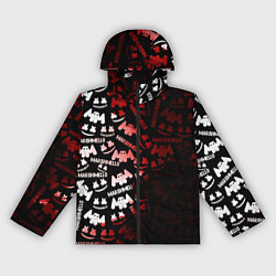 Ветровка с капюшоном женская Marshmello краски, цвет: 3D-черный