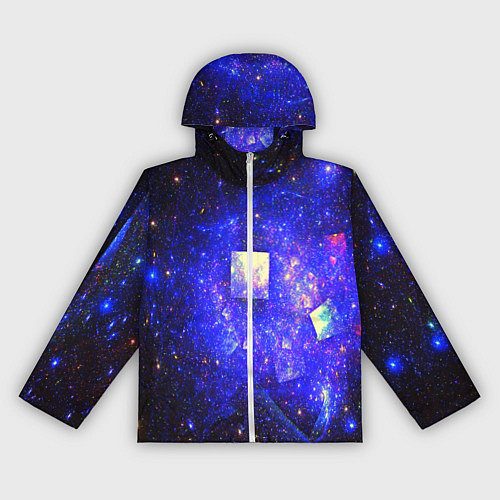 Женская ветровка Космическая абстракция звезды / 3D-Белый – фото 1