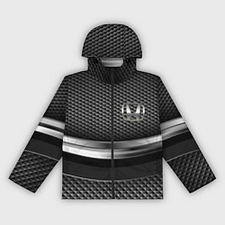 Ветровка с капюшоном женская Honda metalic, цвет: 3D-черный