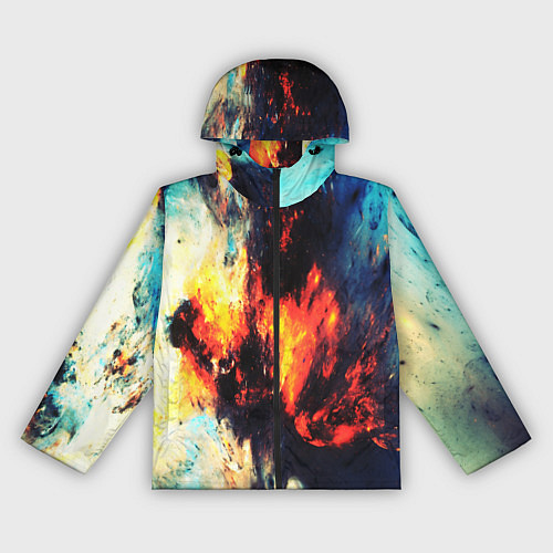 Женская ветровка Абстрактный космос текстура / 3D-Черный – фото 1