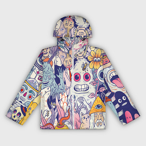 Женская ветровка Психоделические монстры / 3D-Белый – фото 1