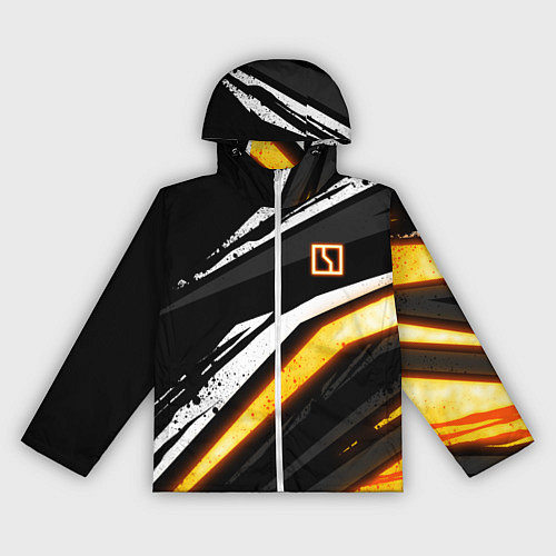 Женская ветровка Zeekr - orange light / 3D-Белый – фото 1