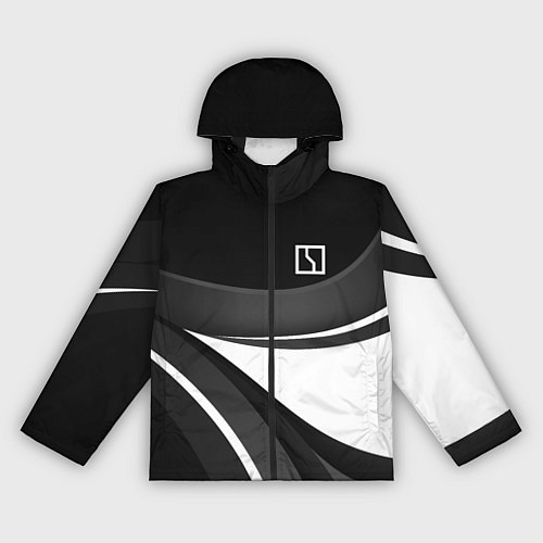 Женская ветровка Zeekr - черно-белый / 3D-Черный – фото 1