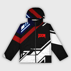 Ветровка с капюшоном женская Doom steel geometry, цвет: 3D-черный