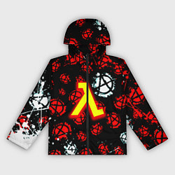 Ветровка с капюшоном женская Half life anarhy, цвет: 3D-черный