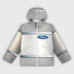 Ветровка с капюшоном женская FORD metal steel auto, цвет: 3D-белый