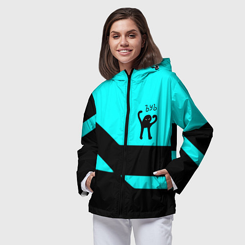 Женская ветровка Ъуъ съука геометрия / 3D-Черный – фото 3