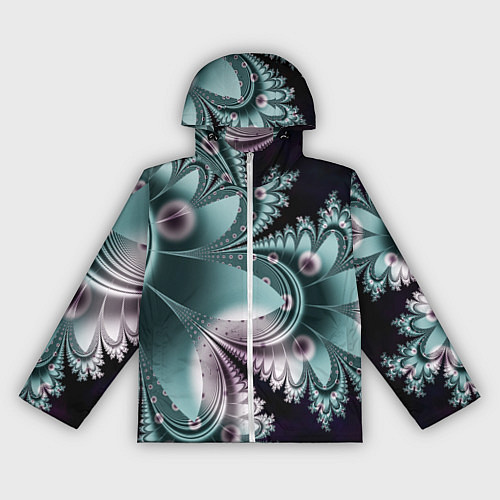 Женская ветровка Фракталы узорный стиль / 3D-Белый – фото 1