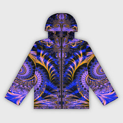 Ветровка с капюшоном женская Оптический визуальный стиль, цвет: 3D-черный