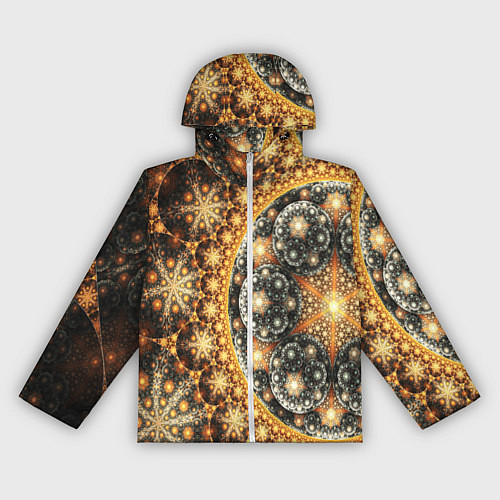 Женская ветровка Абстрактные узоры фрактала / 3D-Белый – фото 1