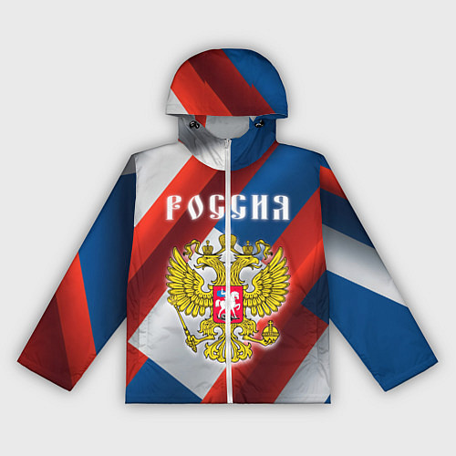 Женская ветровка Цвета флага России, паттерн / 3D-Белый – фото 1
