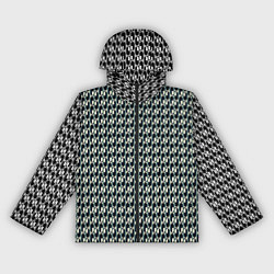 Ветровка с капюшоном женская Стильный металл, цвет: 3D-черный