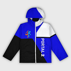 Ветровка с капюшоном женская Portal geometry steel game, цвет: 3D-белый