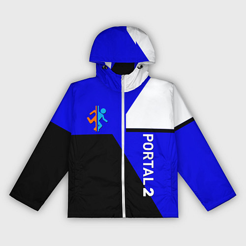 Женская ветровка Portal geometry steel game / 3D-Белый – фото 1