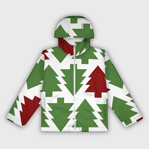 Женская ветровка Елочный новый год / 3D-Белый – фото 1