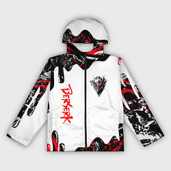 Ветровка с капюшоном женская Берсерк - маска, цвет: 3D-черный