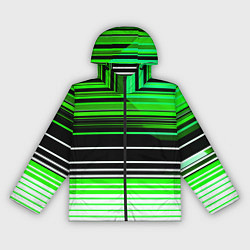 Ветровка с капюшоном женская Разноцветные вертикальные линии, цвет: 3D-черный