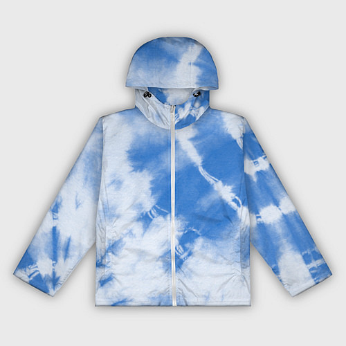 Женская ветровка Синий тай дай / 3D-Белый – фото 1