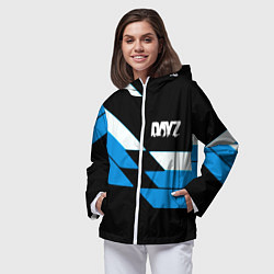 Ветровка с капюшоном женская Dayz geometry steel, цвет: 3D-белый — фото 2