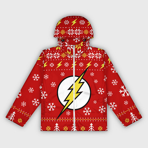 Женская ветровка Флэш новогодний / 3D-Белый – фото 1