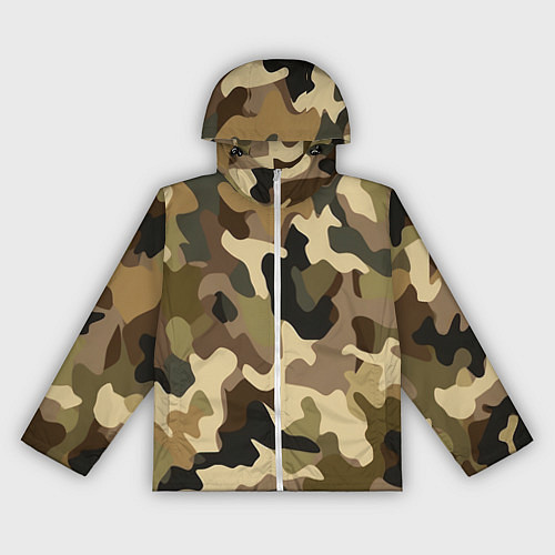 Женская ветровка Милитари камуфляж / 3D-Белый – фото 1