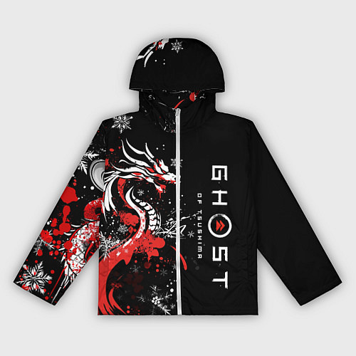 Женская ветровка Ghost of Tsushima - snowflakesv / 3D-Белый – фото 1