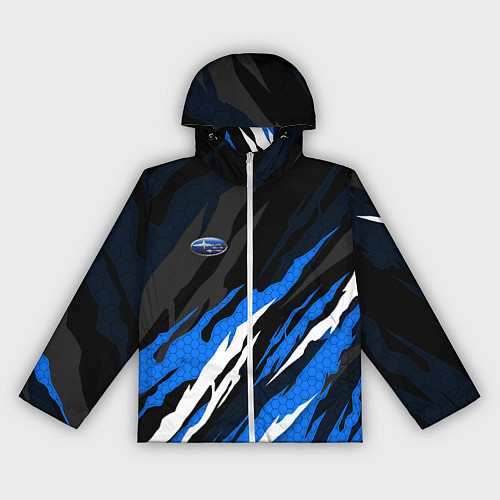 Женская ветровка Субару - черно-синий / 3D-Белый – фото 1