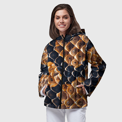 Женская ветровка Змеиный талисман / 3D-Черный – фото 3
