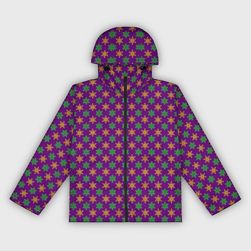 Женская ветровка Вихрь снежинок / 3D-Черный – фото 1