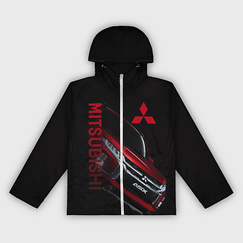 Женская ветровка Mitsubishi логотип / 3D-Белый – фото 1