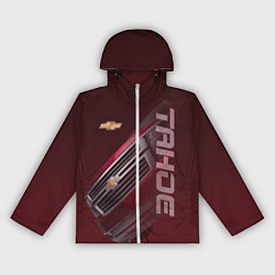 Ветровка с капюшоном женская Chevrolet Tahoe, цвет: 3D-белый