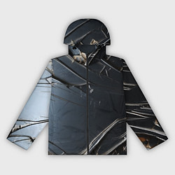 Ветровка с капюшоном женская Чёрный металл, цвет: 3D-черный