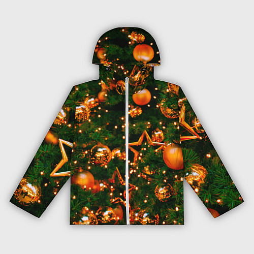 Женская ветровка Новогодние игрушки на ветках / 3D-Белый – фото 1