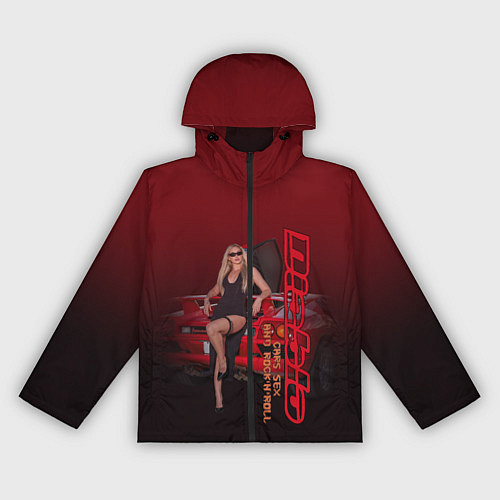 Женская ветровка Lamborghini Diablo / 3D-Черный – фото 1