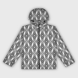 Ветровка с капюшоном женская Винтажный ажур, цвет: 3D-черный