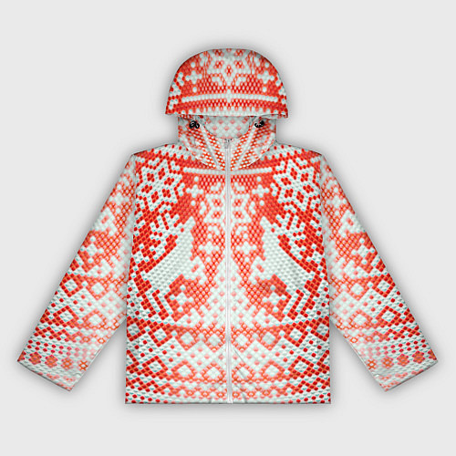 Женская ветровка Новогодняя шкура змеи / 3D-Белый – фото 1