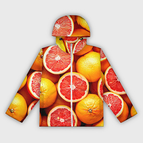 Женская ветровка Грейпфруты / 3D-Белый – фото 1