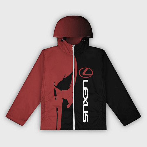 Женская ветровка Lexus и череп / 3D-Белый – фото 1