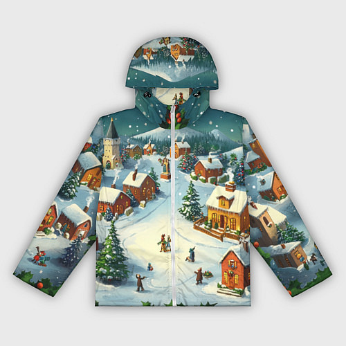 Женская ветровка Каникулы нового года / 3D-Белый – фото 1