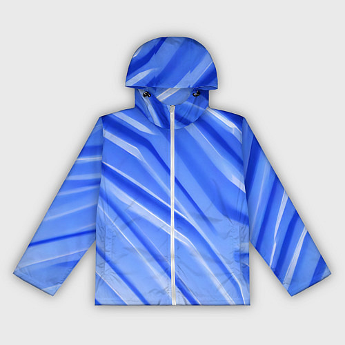 Женская ветровка Синий пластик / 3D-Белый – фото 1