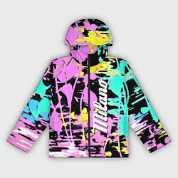 Ветровка с капюшоном женская Color expressive abstraction - Milano, цвет: 3D-черный