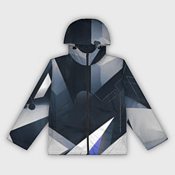 Ветровка с капюшоном женская Абстракция город следующего века, цвет: 3D-черный