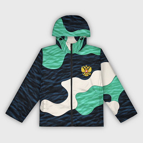 Женская ветровка Текстурный милитари камуфляж / 3D-Черный – фото 1