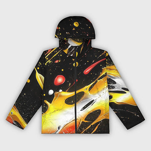 Женская ветровка Текстура краска / 3D-Черный – фото 1