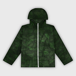 Ветровка с капюшоном женская Абстракция - strange camouflage, цвет: 3D-белый