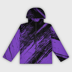 Ветровка с капюшоном женская The color is purple and black, цвет: 3D-черный