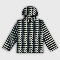 Ветровка с капюшоном женская Шифер, цвет: 3D-черный