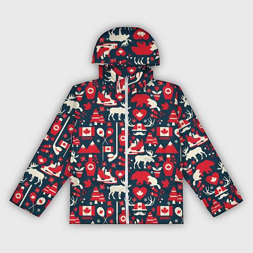 Женская ветровка Канада / 3D-Белый – фото 1