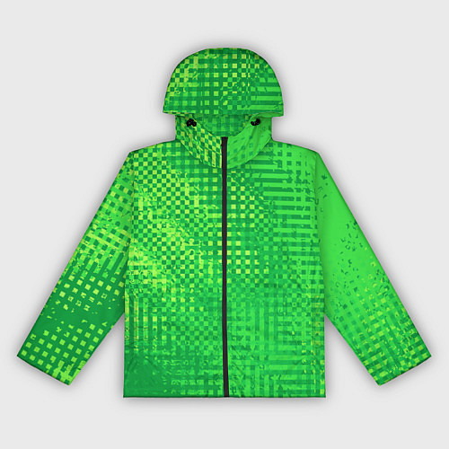 Женская ветровка Сочный зелёный абстрактный / 3D-Черный – фото 1