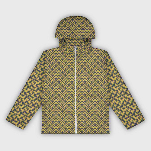 Женская ветровка Геометричный узор - ромбы / 3D-Белый – фото 1